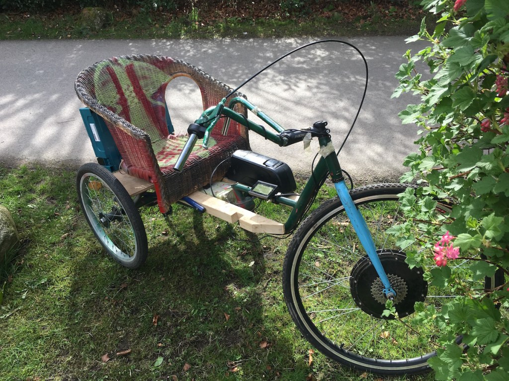 The cane chair&nbsp;bike