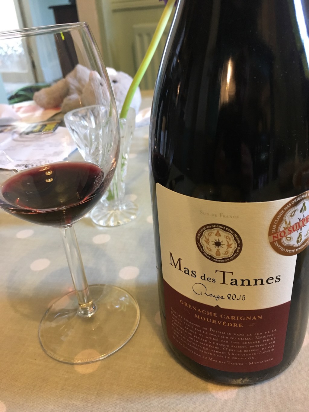 No-sulphur organic red&nbsp;wine