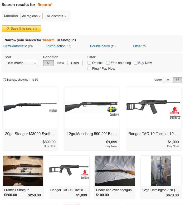 TradeMe must stop selling&nbsp;guns