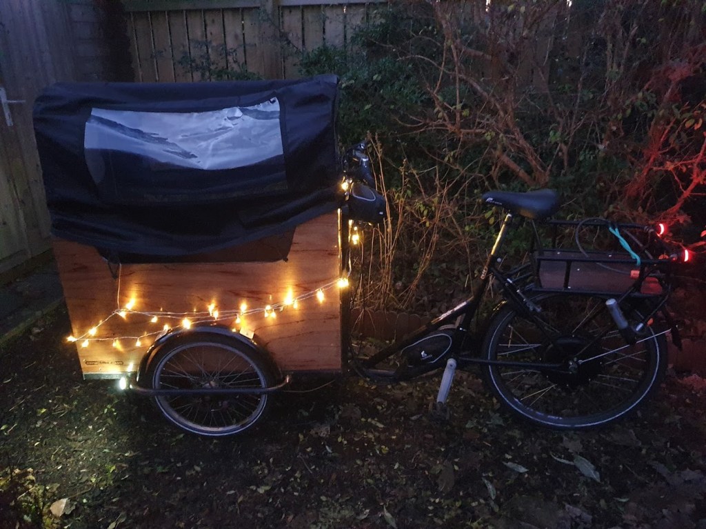 My awesome bike and veggie Chinese takeaway