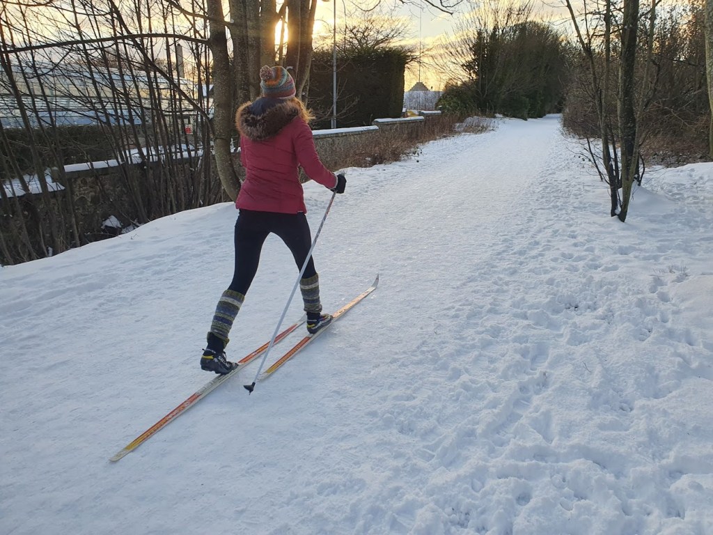 Cross-country skiing on Deeside&nbsp;Way