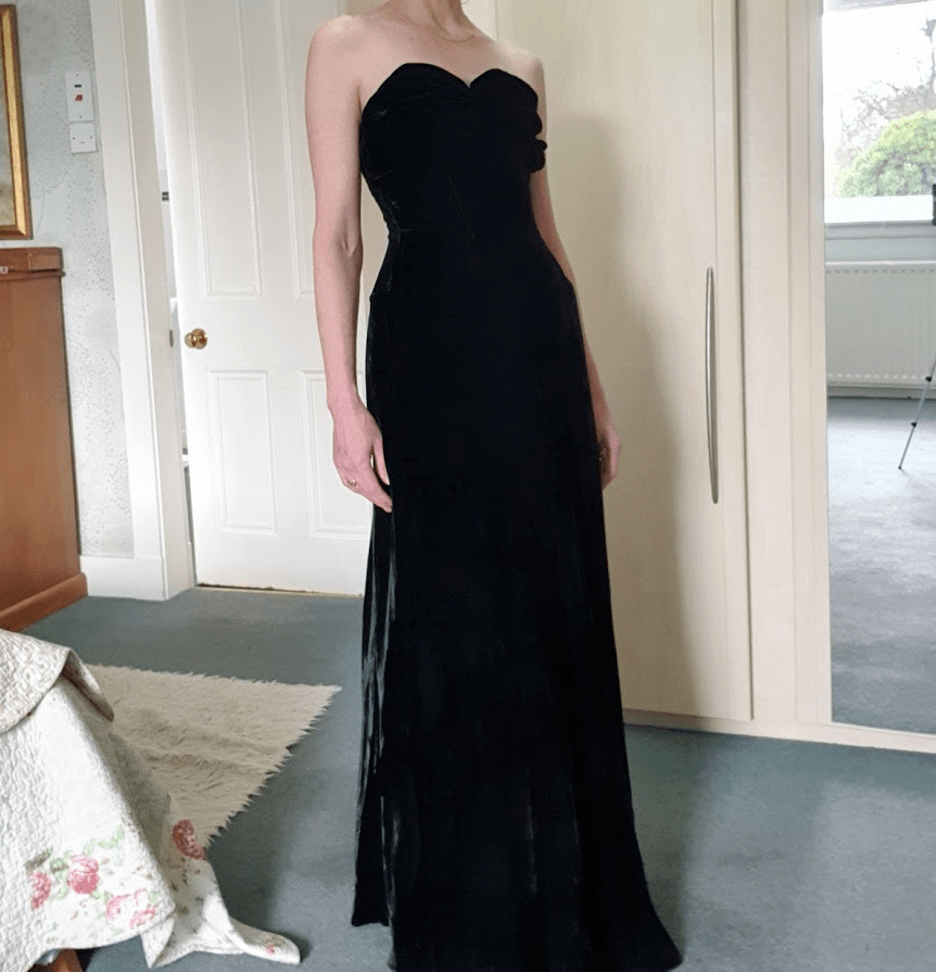 The velvet dress and a tummy&nbsp;bug