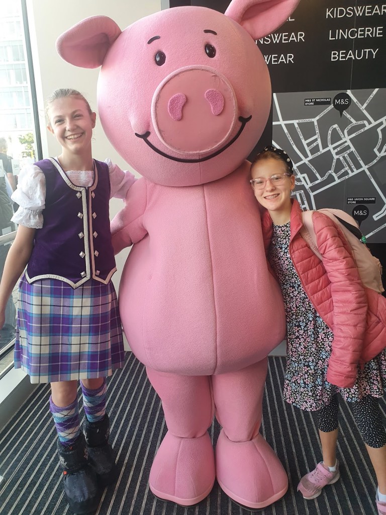 Image of children with Percy Pig