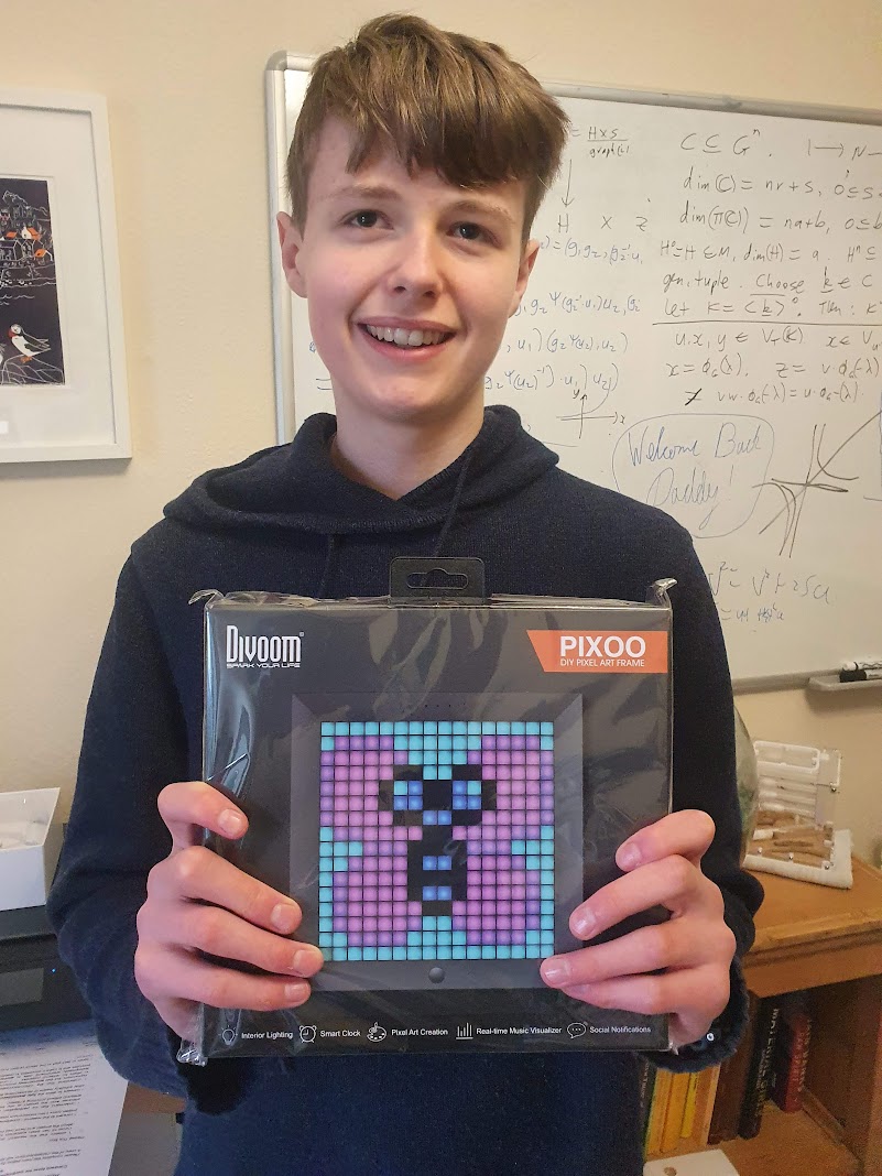 Daniel won a&nbsp;prize