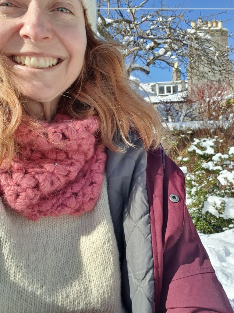 Me looking happy in the snow