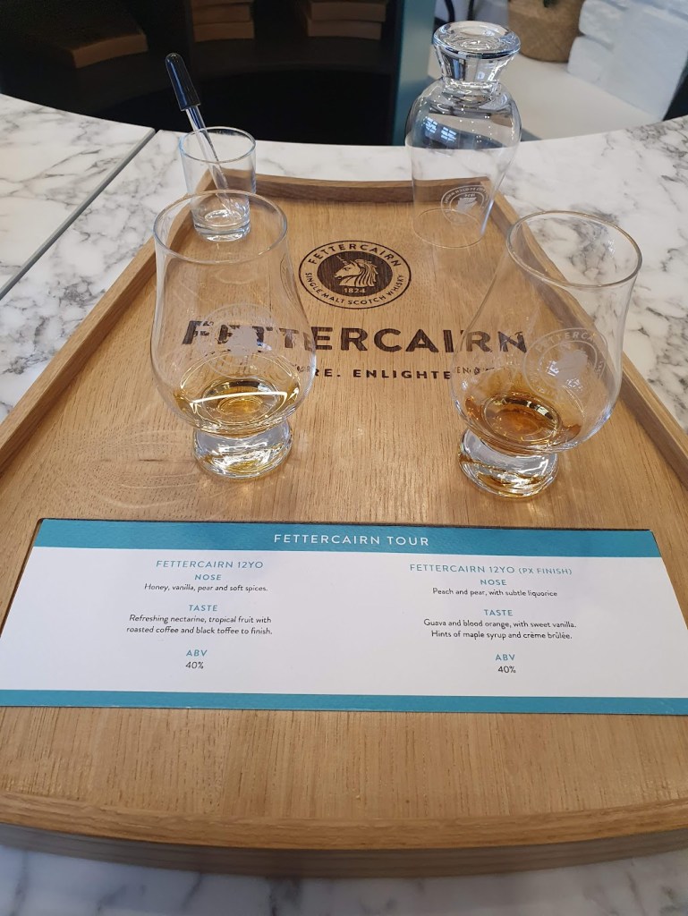 Whisky samples at the end of the tour.