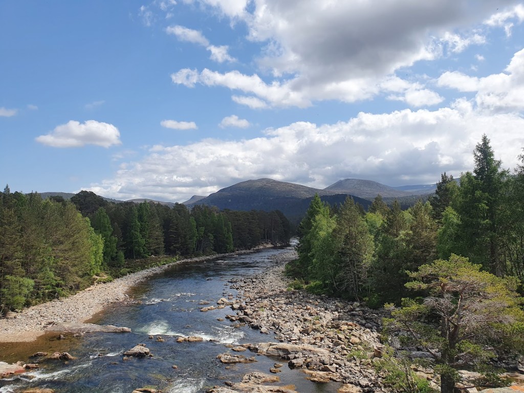The river Dee looking downstream.