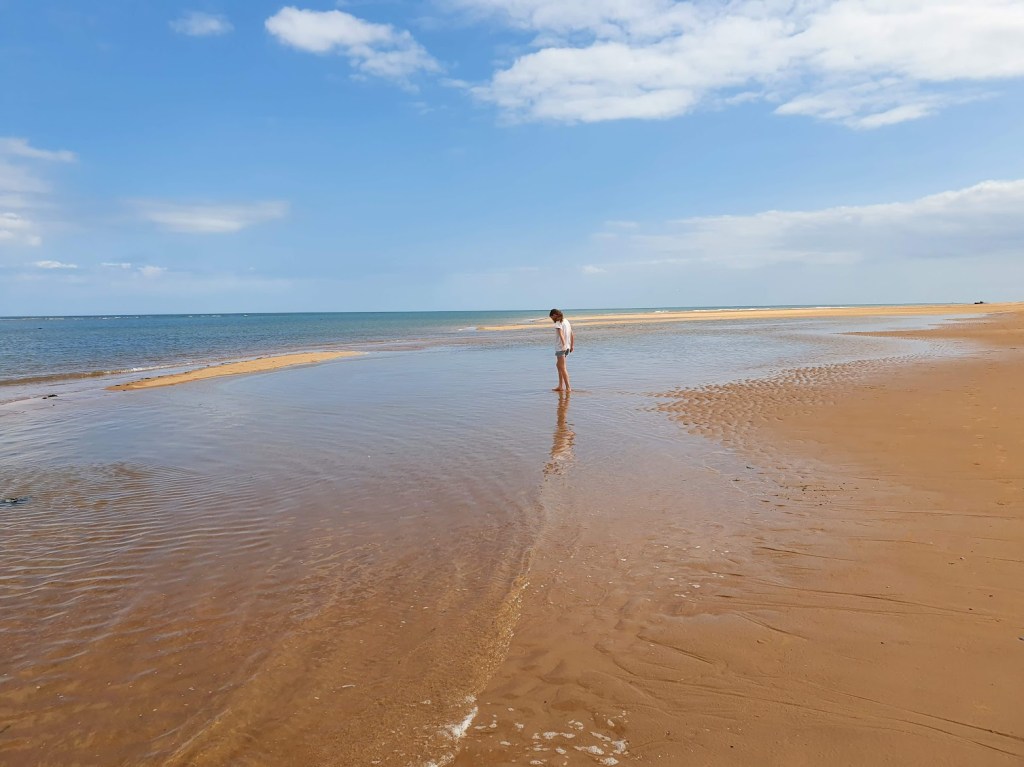 Elizabeth at the Newburgh Beach