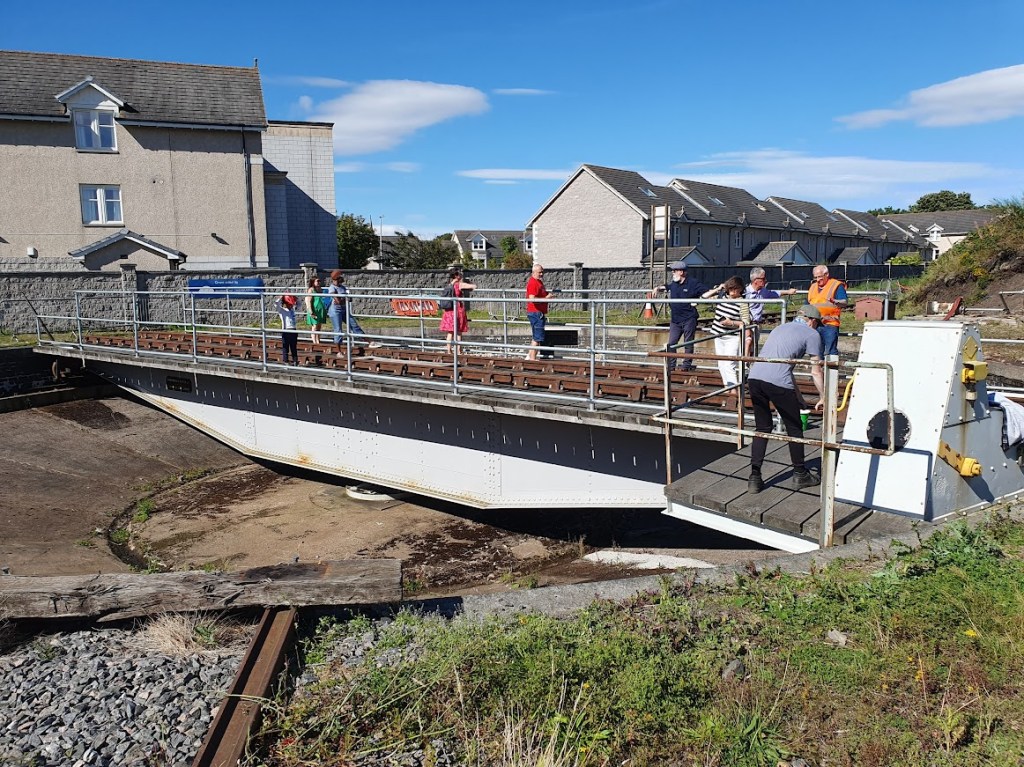The turntable at the Ferryhill Railway Trust