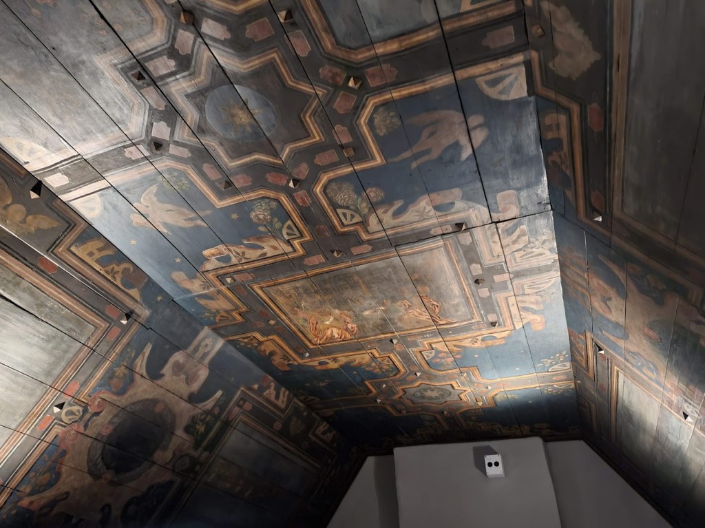 Painted ceiling in Provost Skene house