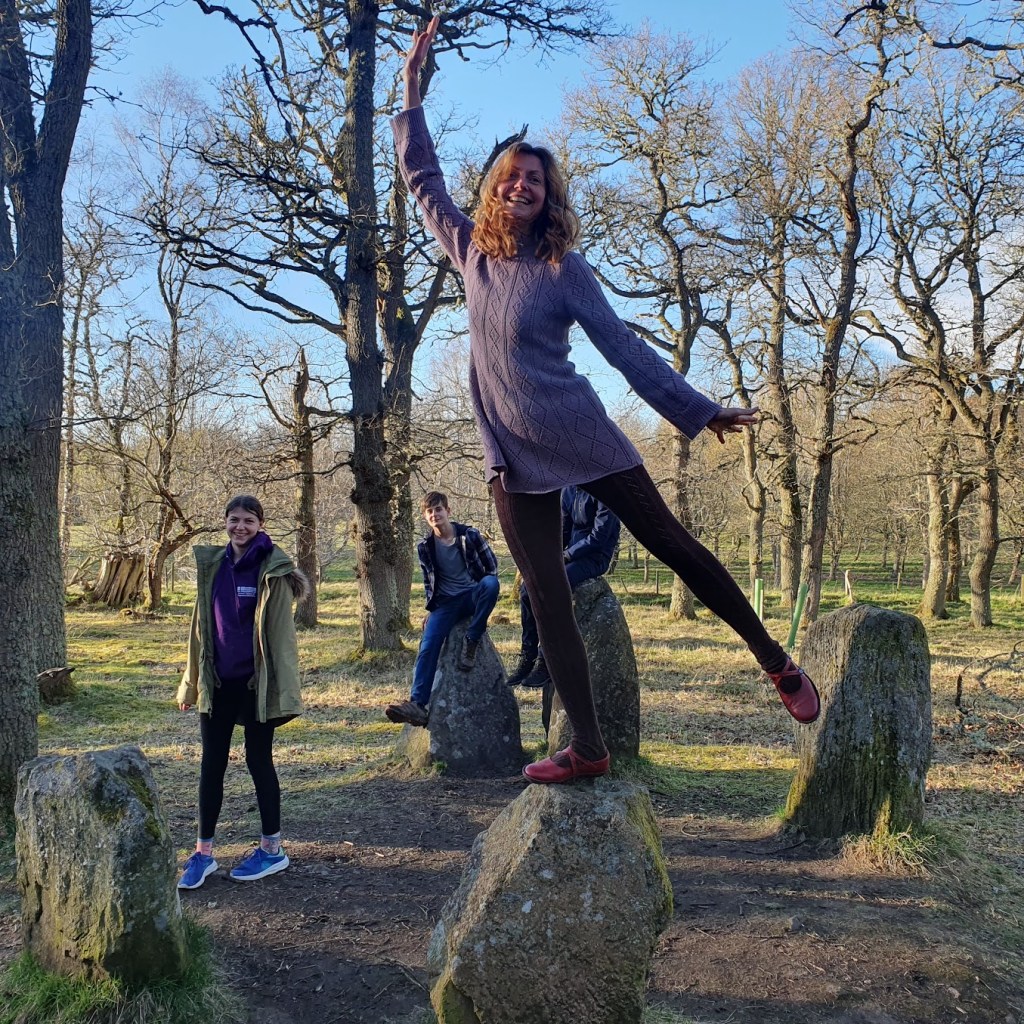 Lost Loch Distillery and standing stones