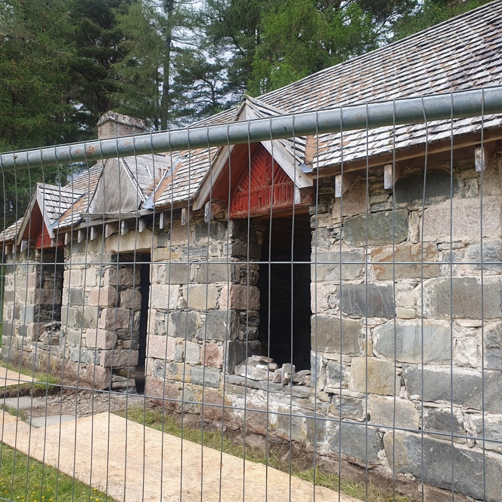 Queen Victoria's stone lodge at Linn of Quoich with no door or windows.