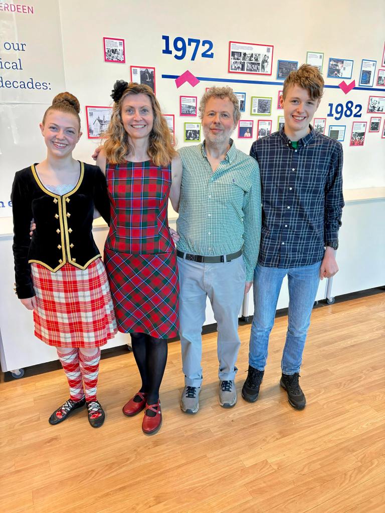 Elizabeth, Rachel, Ben, and Daniel at ISA.