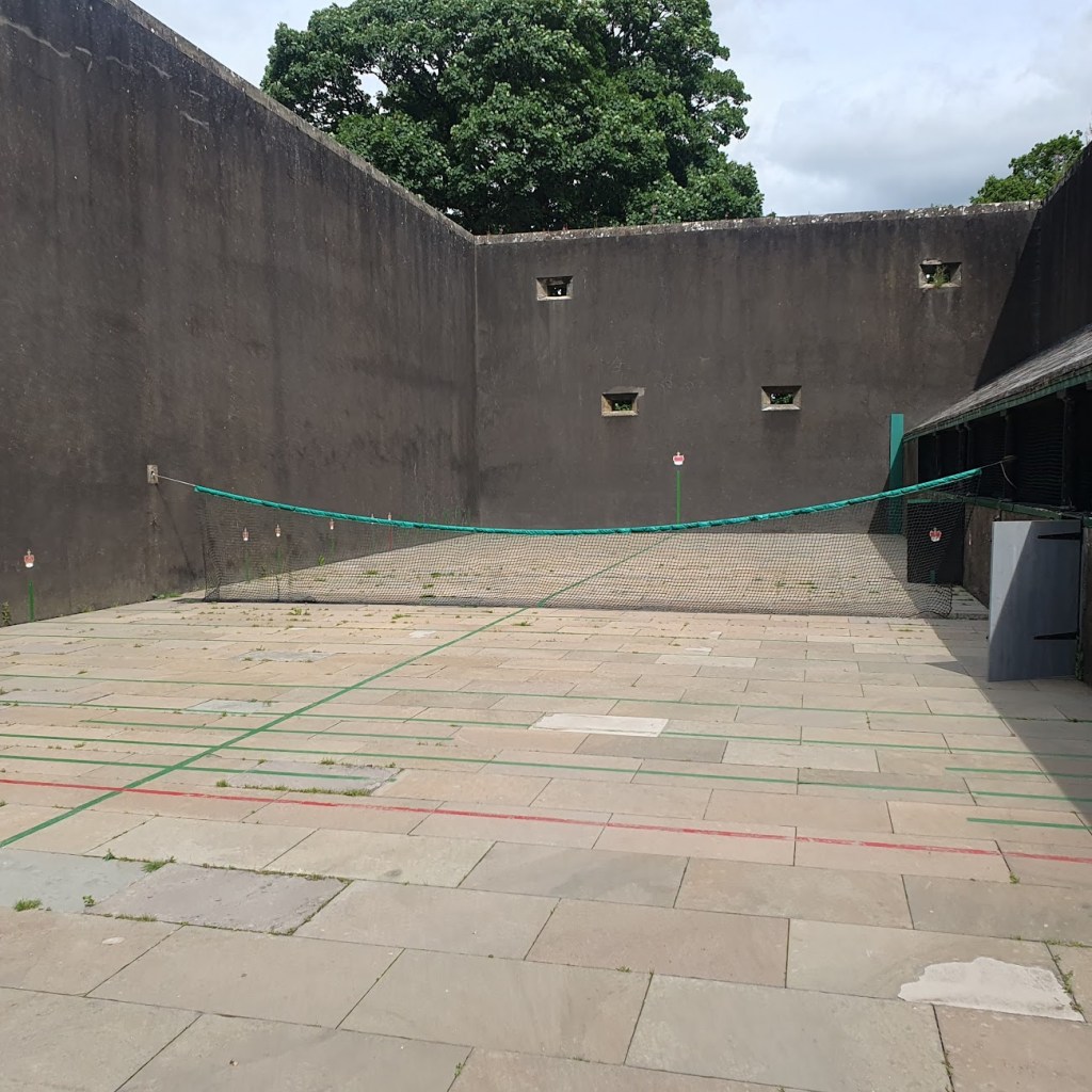 The 450-year-old tennis court at Falkland Palace. 