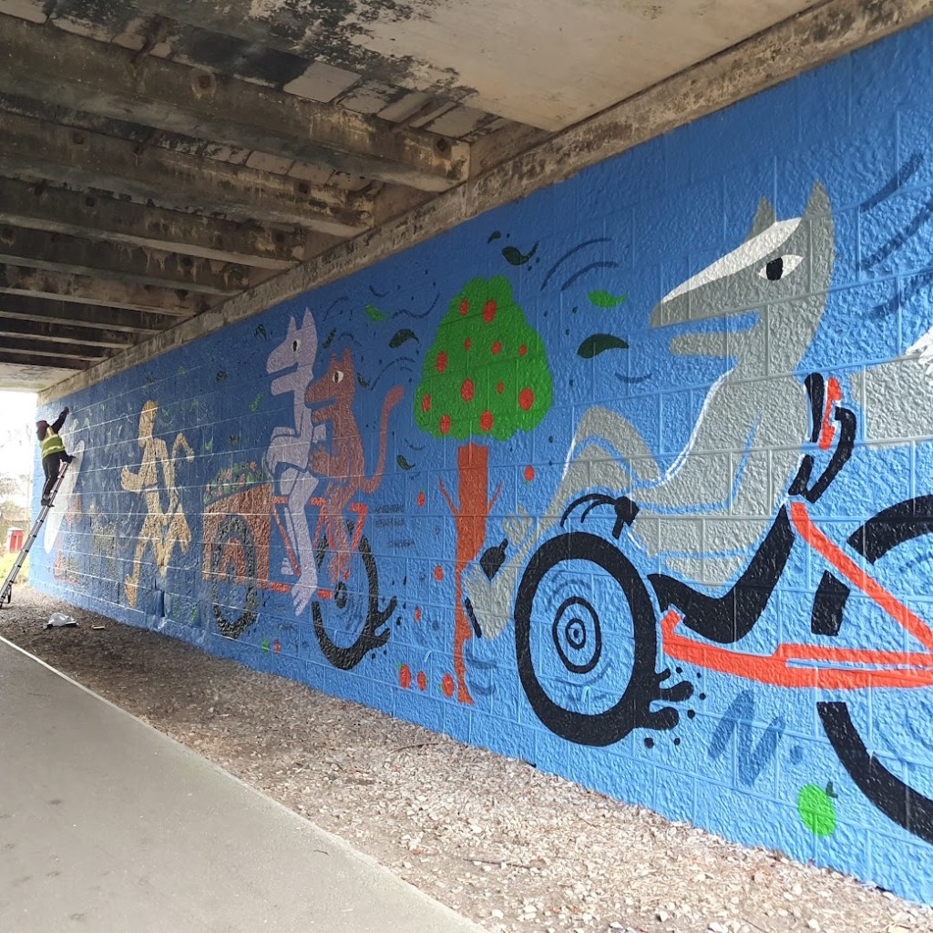 Another shot of the art.