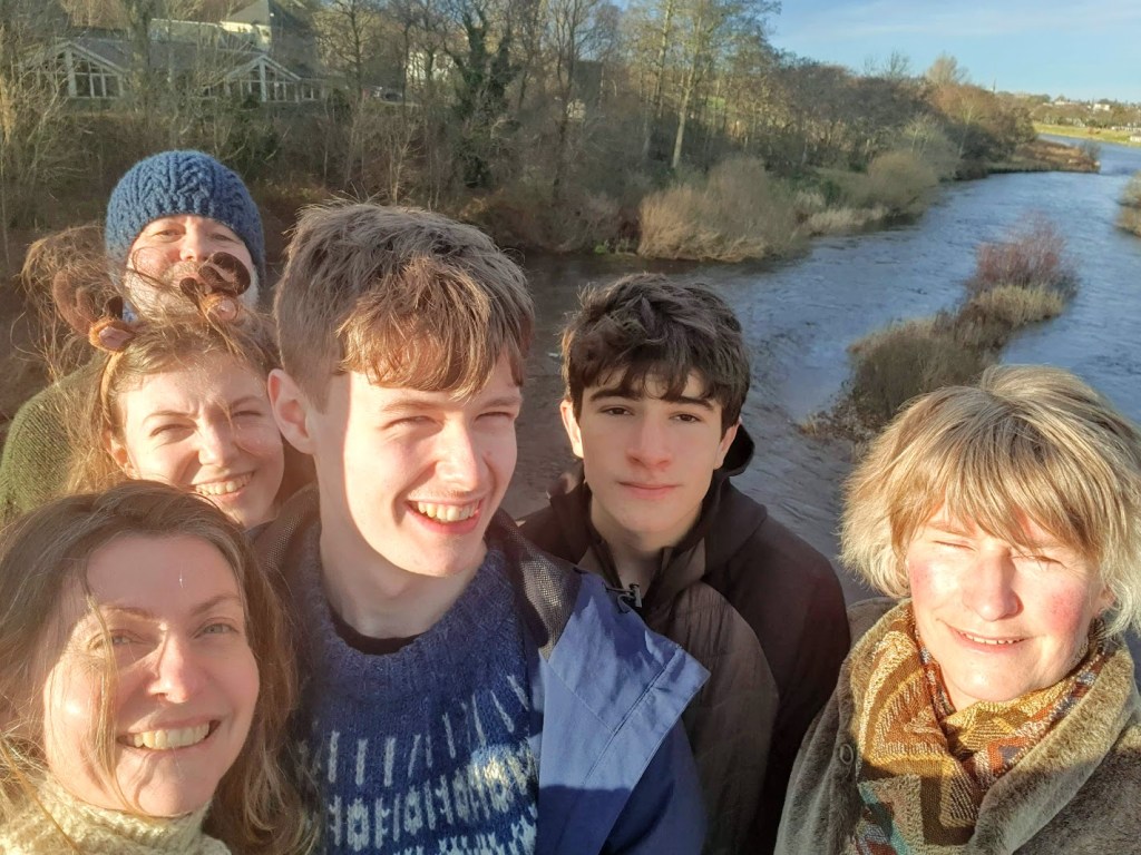 A selfie of me, Elizabeth, Ben, Daniel, Scott and Alison.