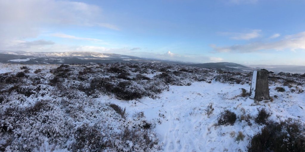 A panoramic view from the top.