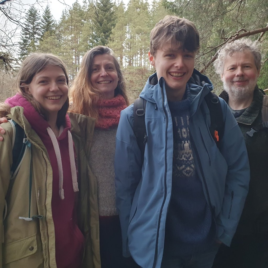 A family portrait: Elizabeth, Rachel, Daniel, and Ben
