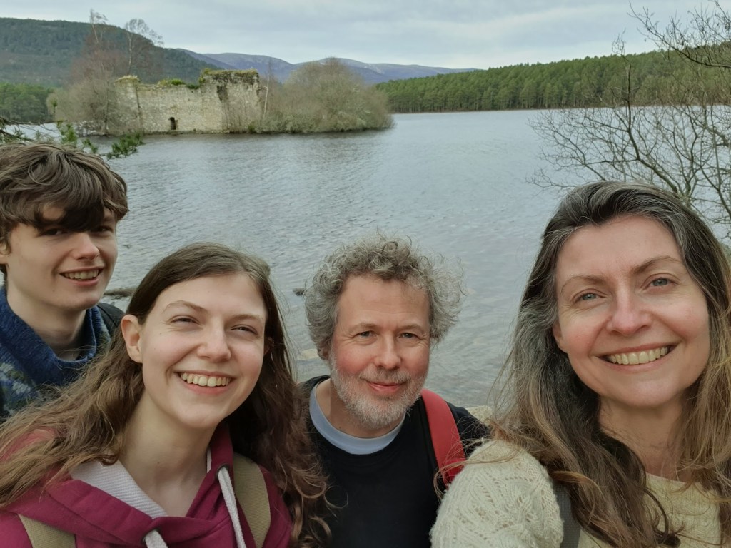 A selfie of Daniel, Elizabeth, Ben and Rachel.