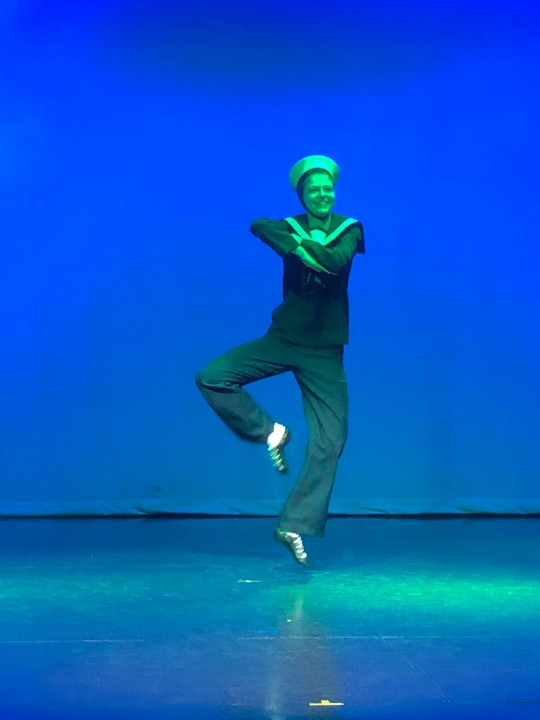 Elizabeth dancing the hornpipe