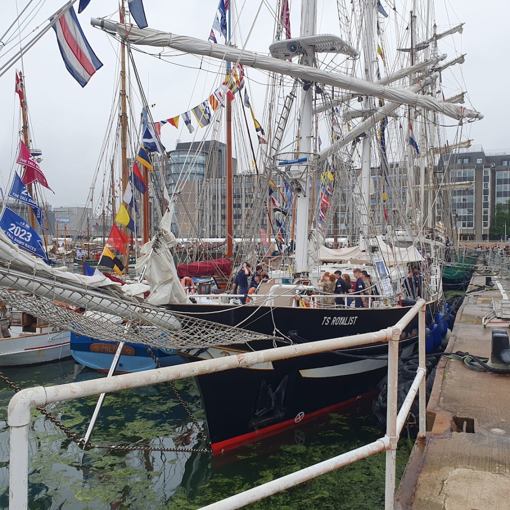 Close-up of a tall ship