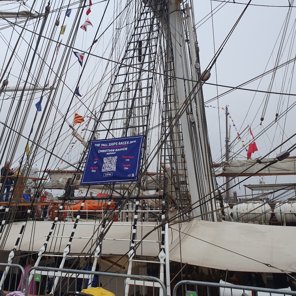 The Christian Radich from Norway. A 1937 vessel of 73m long.