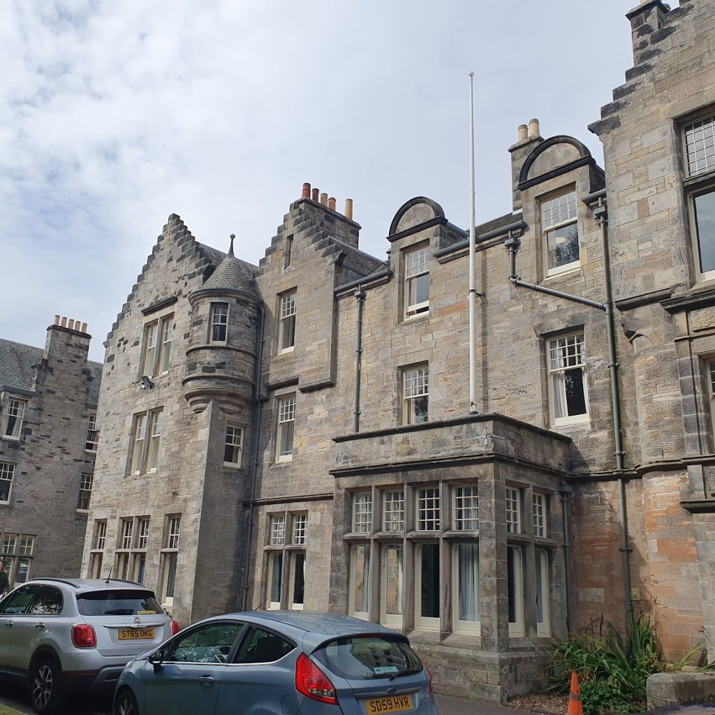 University Halls from the font.