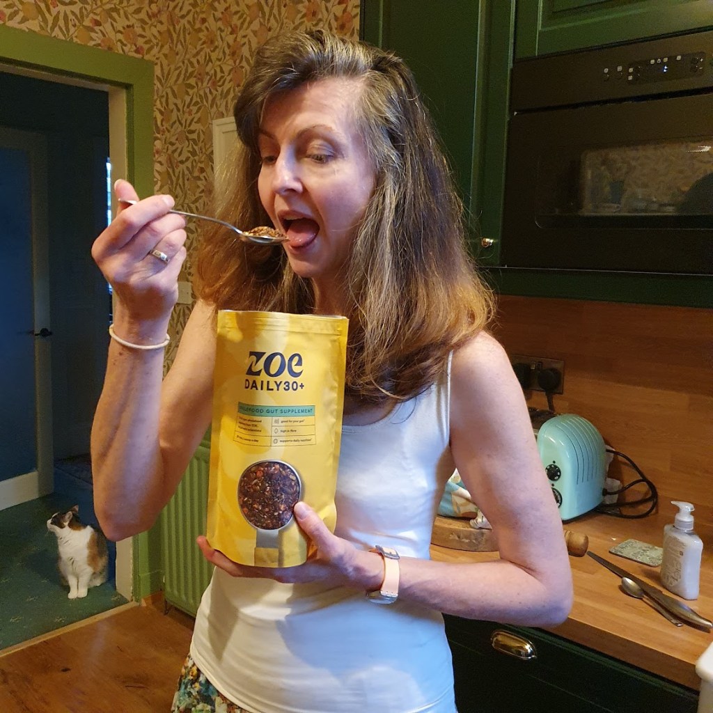 Me eating my daily 30