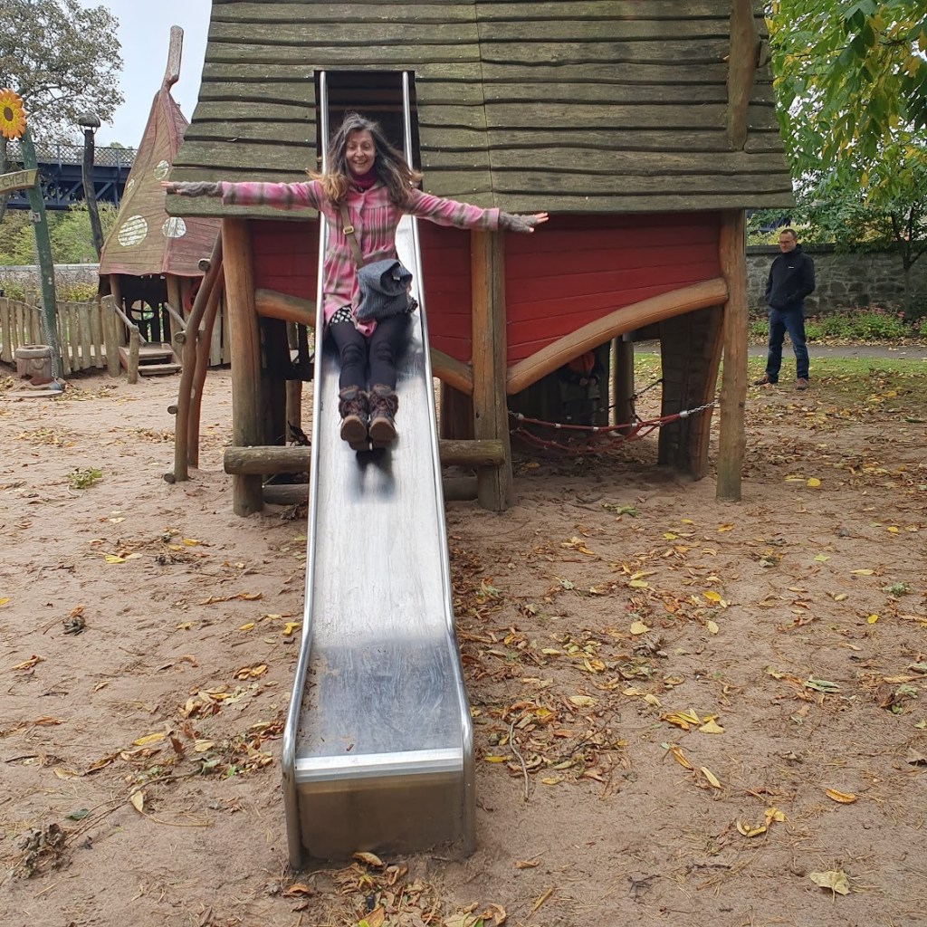 Me at 50 on the slide again.