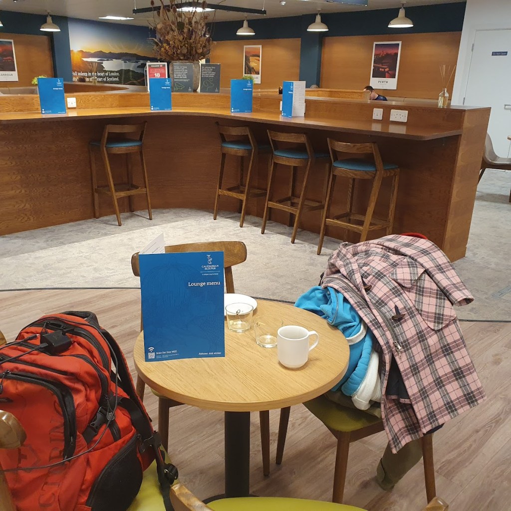 A view of the club lounge.