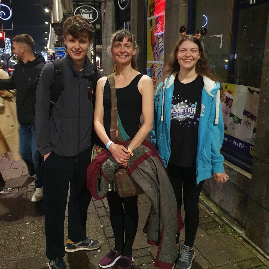 Daniel, Rachel and Elizabeth after seeing Elephant Sessions live