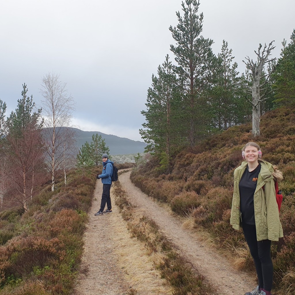 Daniel and Elizabeth on the path.