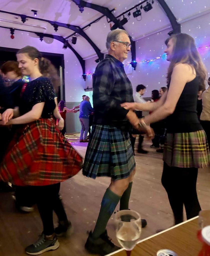 Rachel, Dad and Elizabeth on the dance floor.