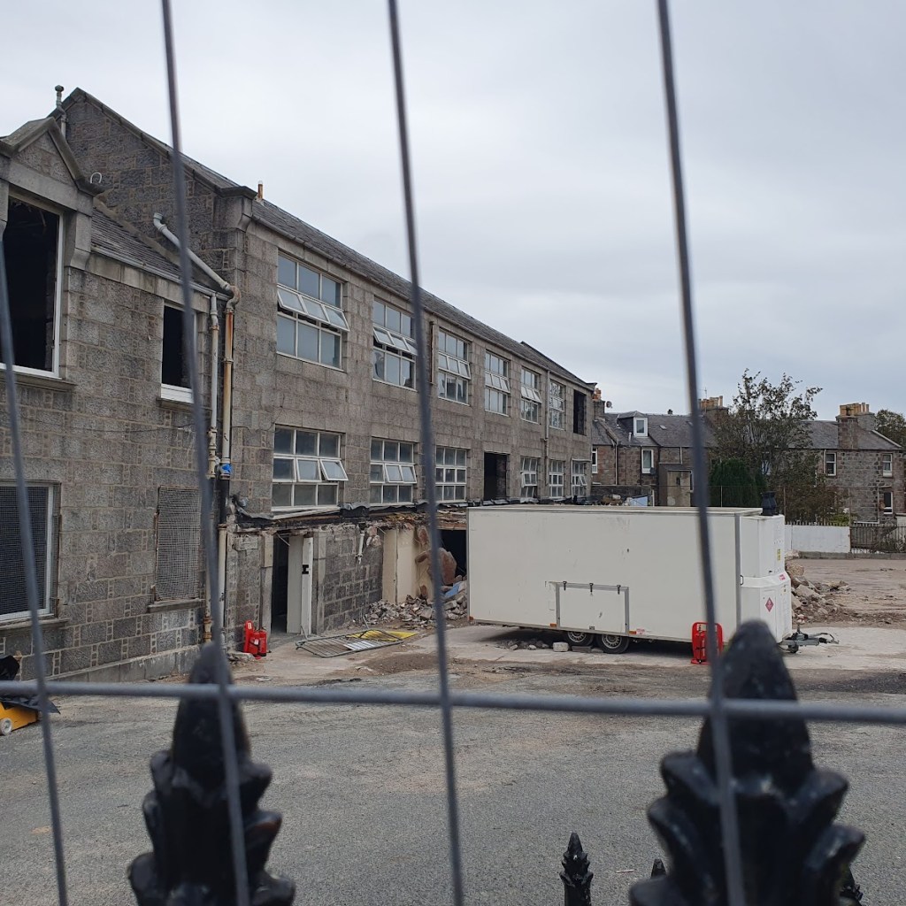 The annex just before demolition