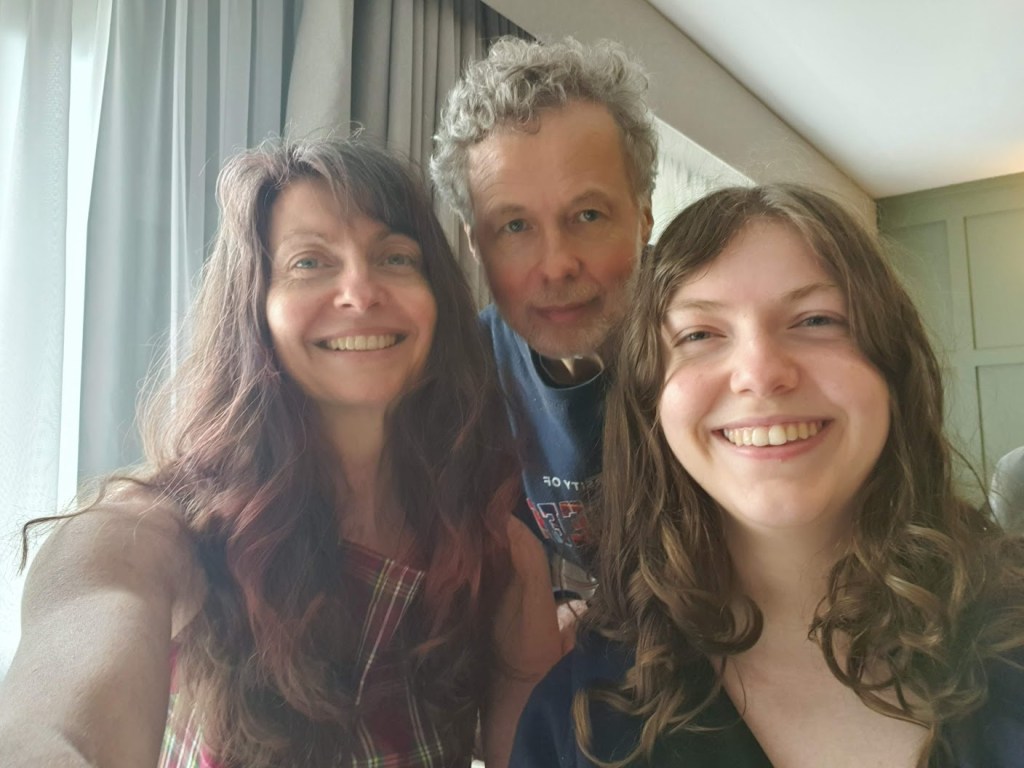 Selfie of me, Ben and Elizabeth