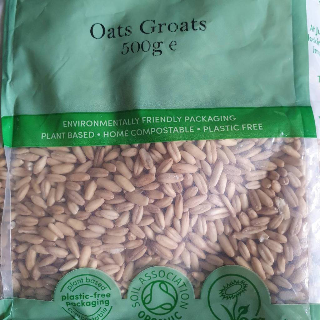 A packet of oat groats