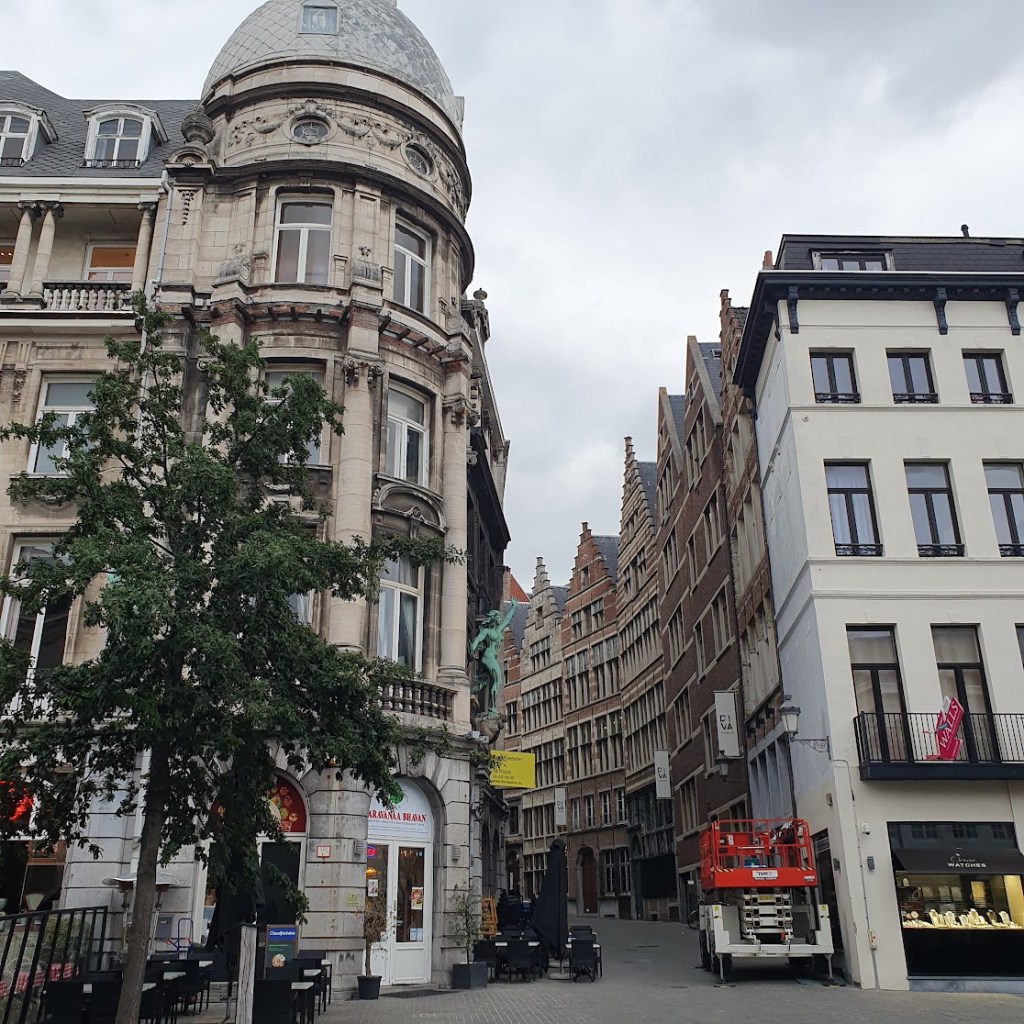 Another interesting street with buildings curving round a corner