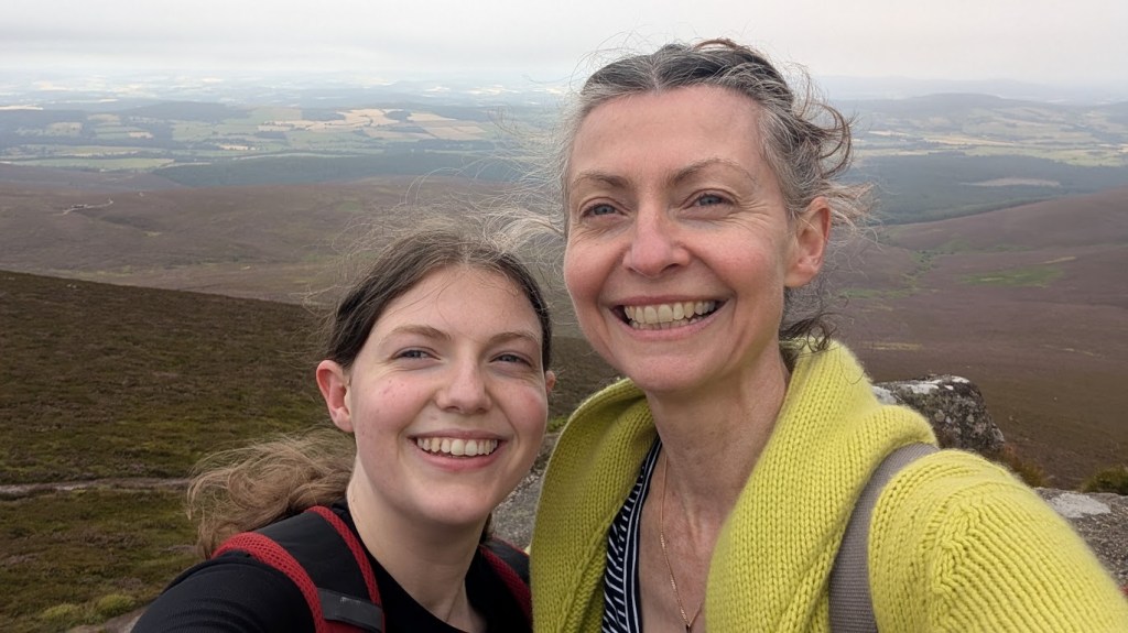 Me and Elizabeth on Clachnaben
