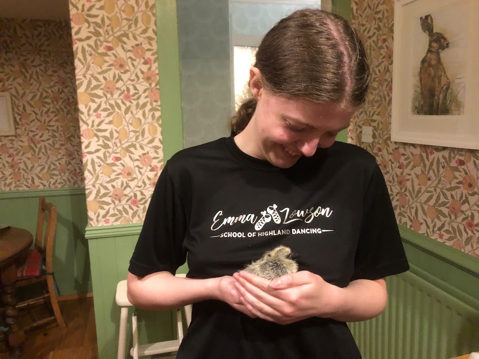 Elizabeth holding Mary