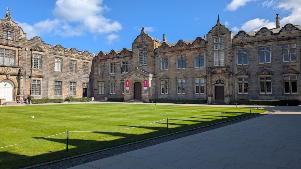 St Andrews University - some lovely old buildings in the quadrangle.