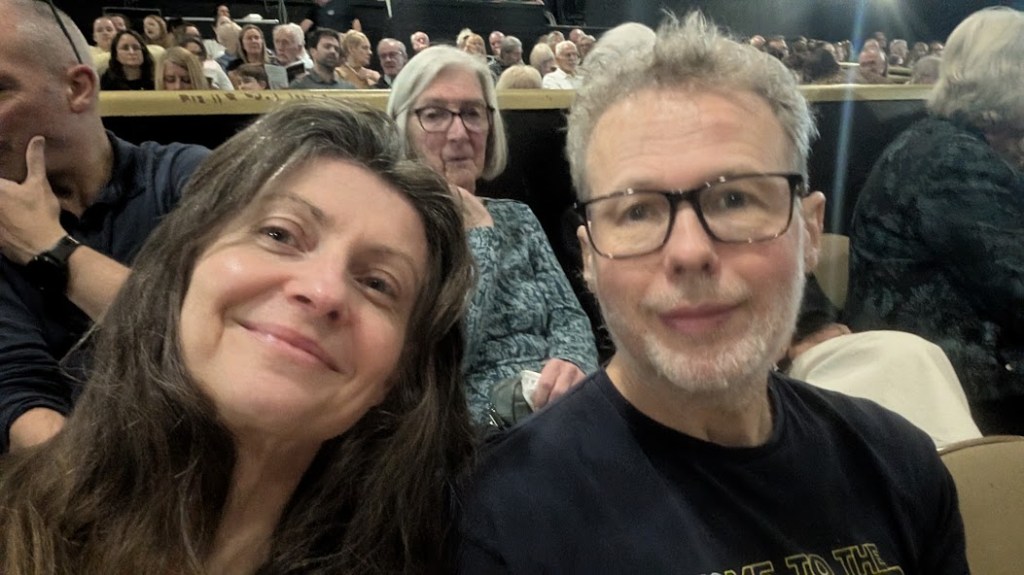 A selfie of me and Ben in the audience